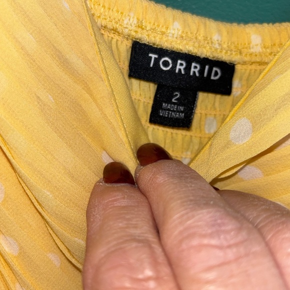 Torrid 2x stunning yellow maxi dress - Picture 6 of 9